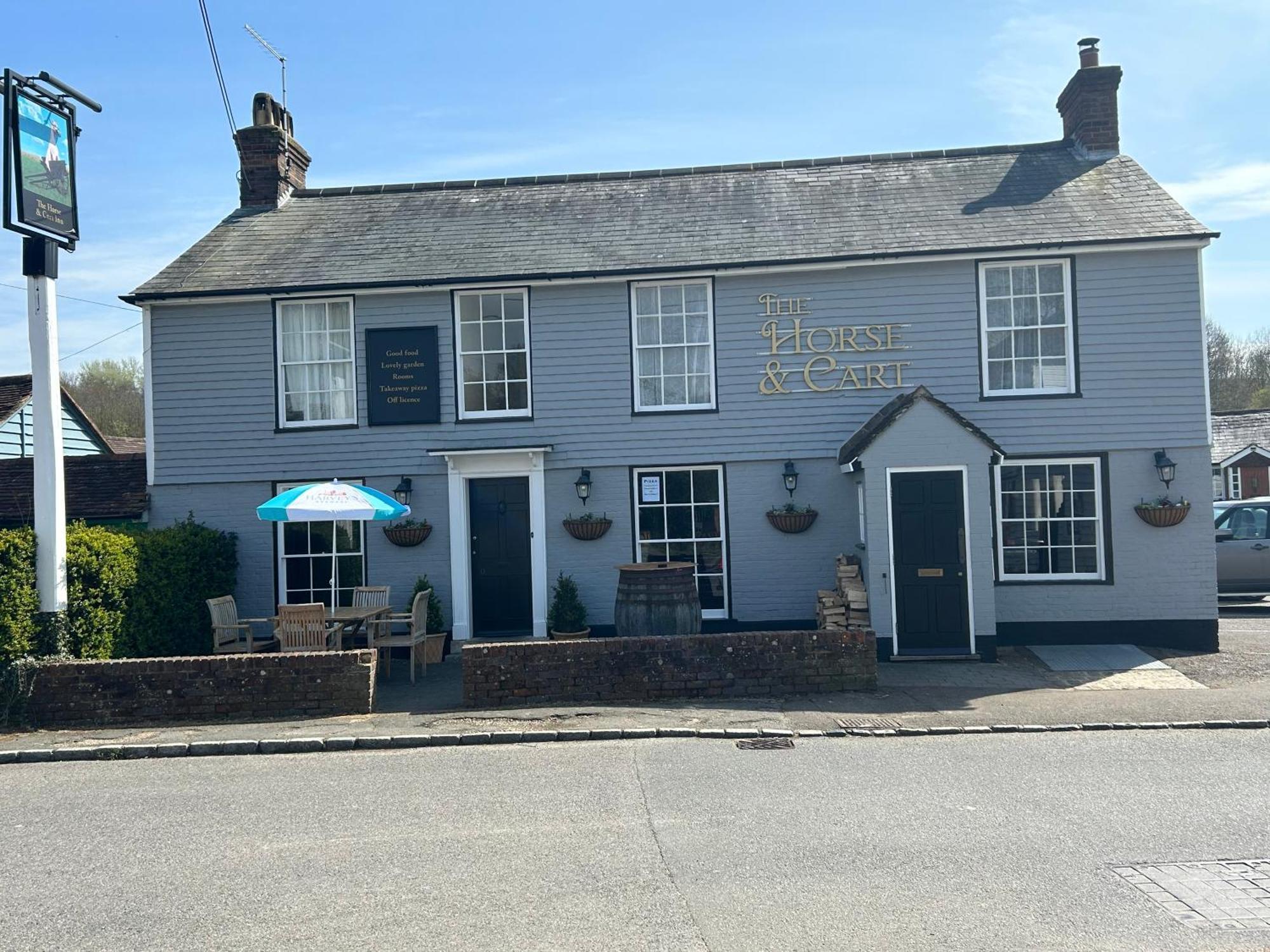 The Horse & Cart Otel Peasmarsh Dış mekan fotoğraf