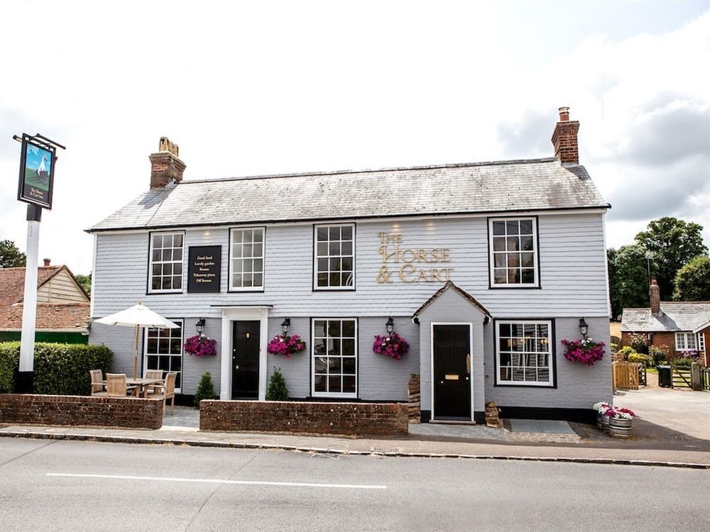 The Horse & Cart Otel Peasmarsh Dış mekan fotoğraf